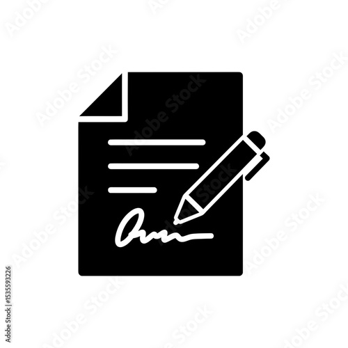 Document with Pen Overlay Representing Editing