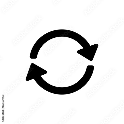 Clockwise Rotating Arrow Icon for Refresh and Update Actions