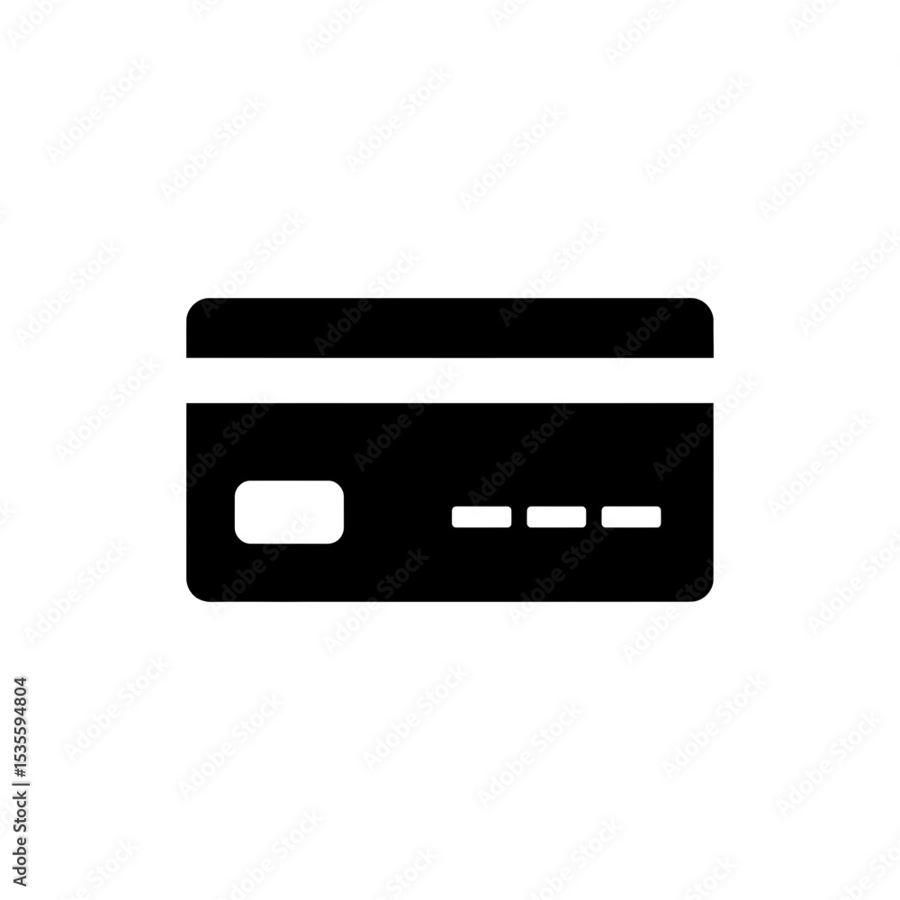 Credit Card with Expiration Date Icon Design Credit Card with Expiration Date Icon Design