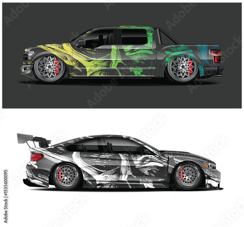 Custom Designed Truck and Sports Car Wraps