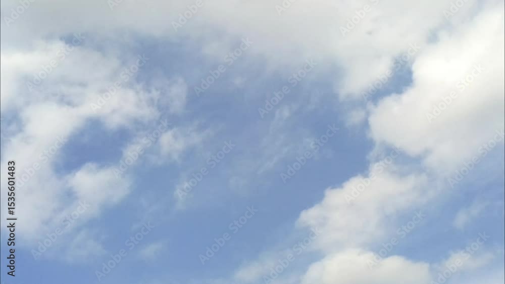 animated video of moving white clouds