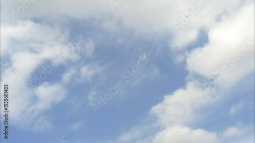 animated video of moving white clouds