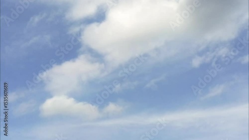 animated video of moving white clouds
