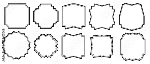 Collection of Decorative Frame Border Designs  Various Shapes and Styles for Creative Projects