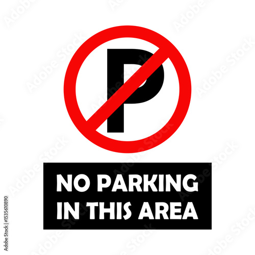No Parking In This Area Vector Free Download No Parking In This Area Vector - GFXLoad