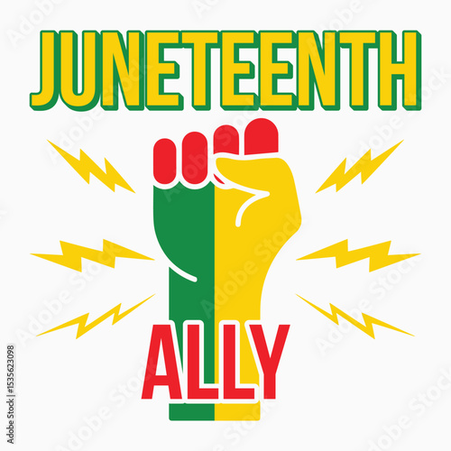 Juneteenth Ally SVG Retro T shirt design sublimation PNG