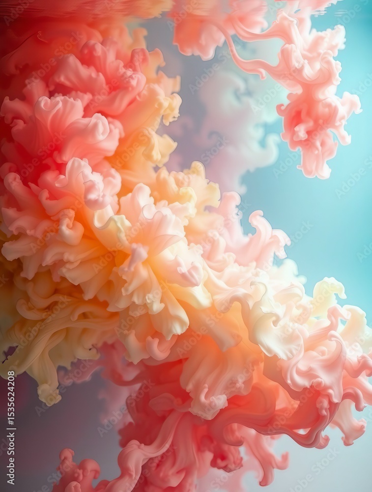 Obraz premium Explosive Burst of Vibrant Colors: A Mesmerizing Abstract Explosion of Pink, Orange, Yellow, Blue, Green, and Purple Hues in a Dynamic, Joyful Splash, Perfect for Art, Design, and Inspiration
