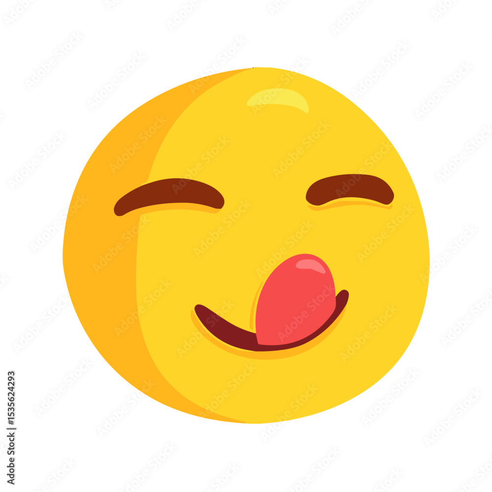 Fototapeta premium Face Savouring Delicious Food