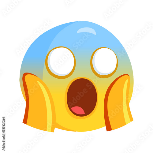 Face Screaming in Fear
