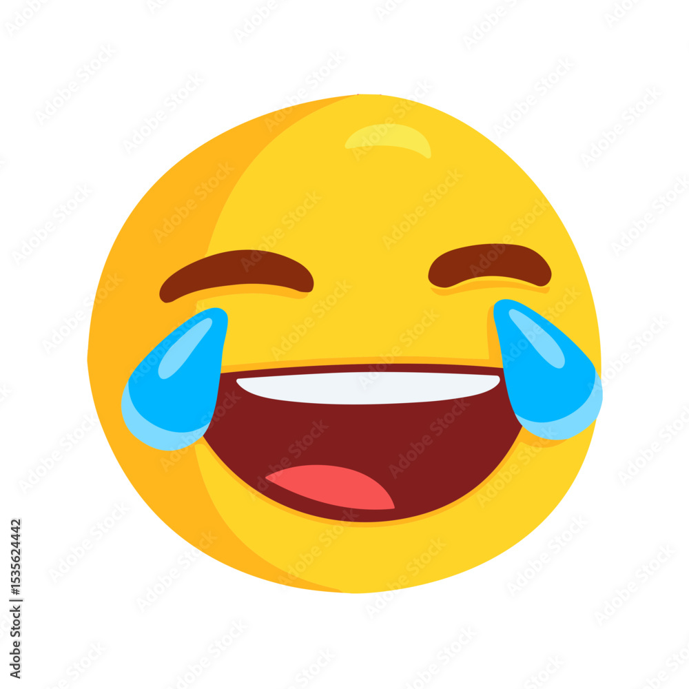 Obraz premium Face with Tears of Joy