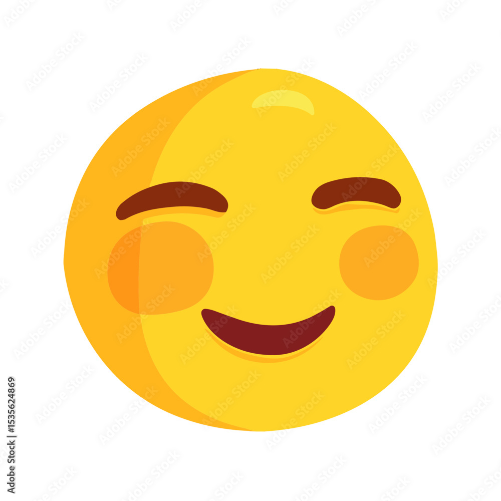 Fototapeta premium White Smiling Face