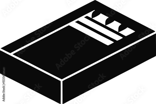 Matchbox Silhouette Vector Illustration 