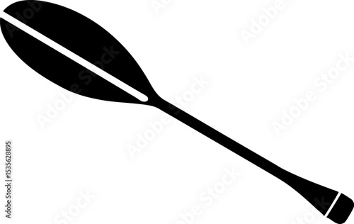 Paddle Silhouette Vector Illustration 