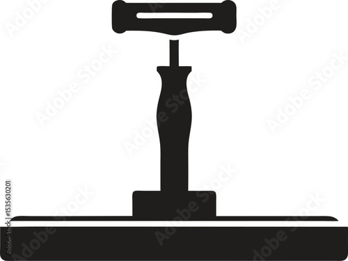 Shaving Razor Stand Silhouette Vector Illustration 