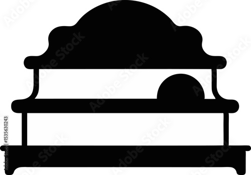 Shelve Silhouette Vector Illustration 