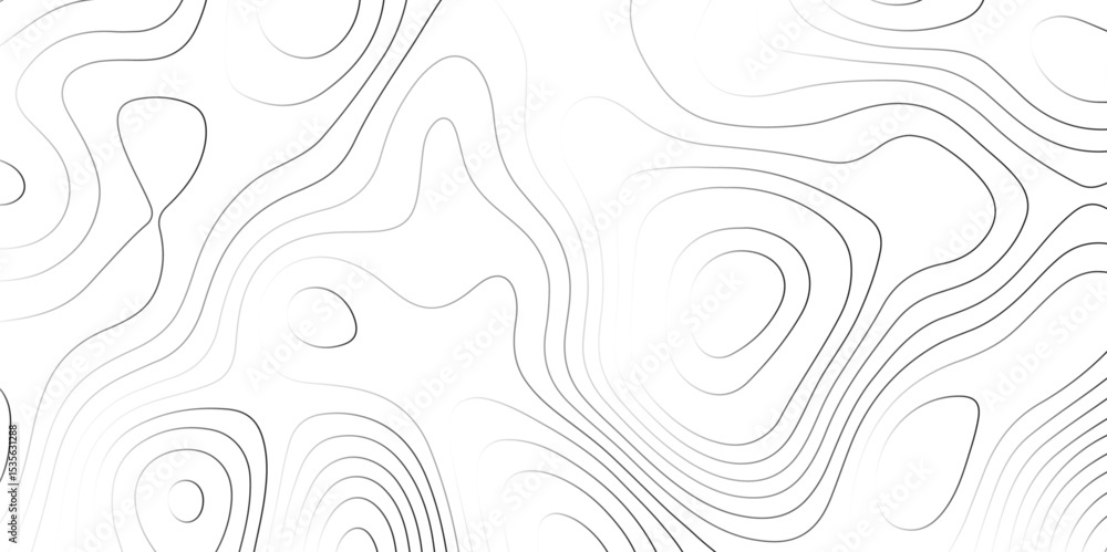 Fototapeta premium vector geographic contour mounted map background- Abstract white topography vector background 