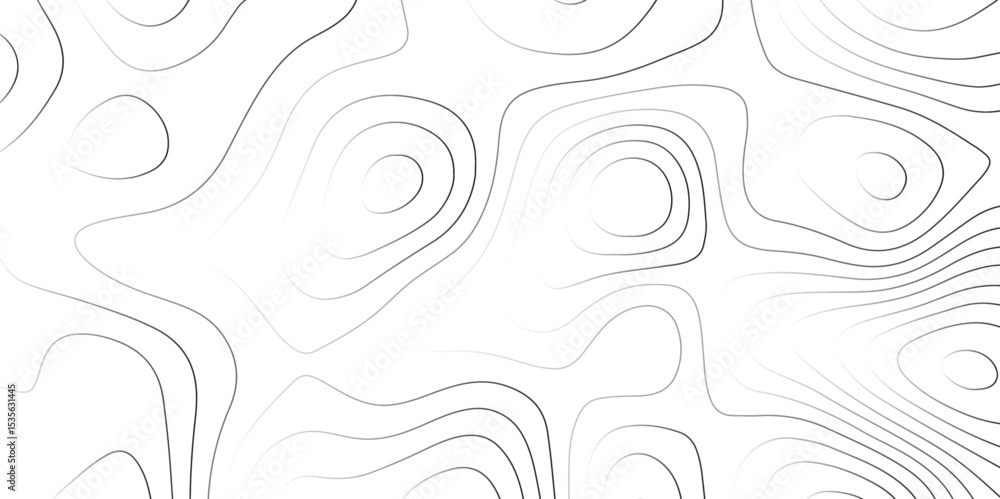 Fototapeta premium vector geographic contour mounted map background- Abstract white topography vector background 