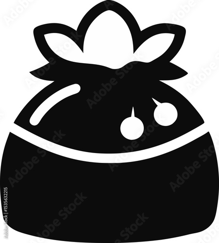 Treat Bag Silhouette Vector Illustration 
