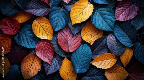 Wallpaper Mural Vibrant autumn leaves in a rich tapestry of colors Torontodigital.ca