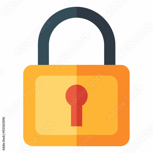  a-padlock-icon-on-white-background