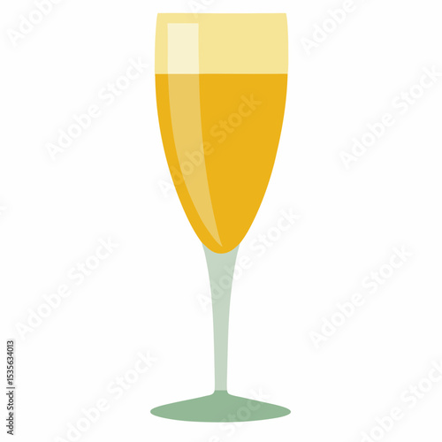  one-champagne-glass-on-white-