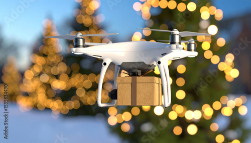 christmas tree with a gift