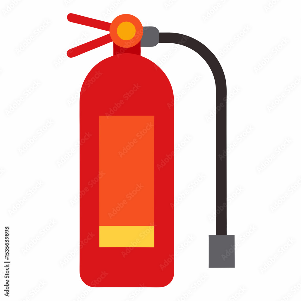 Obraz premium fire extinguisher on white background
