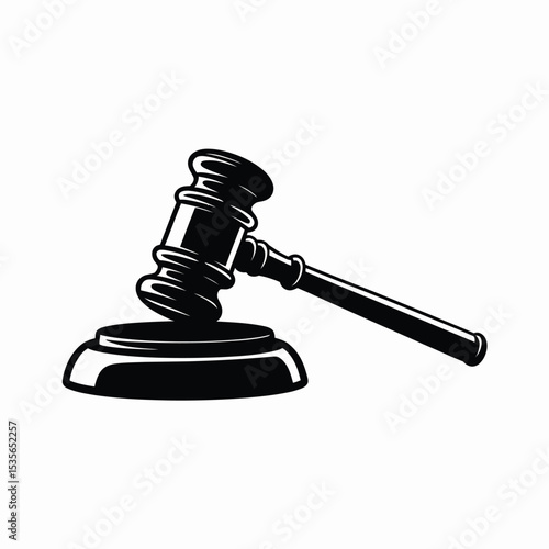 Gavel Illustration Law, Justice, Auction, Court, Symbol