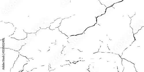 "Cracked texture background in high contrast black and white, depicting natural fracture lines. Ideal for design overlays, distress effects, grunge art, and digital backgrounds"