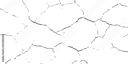 "Cracked texture background in high contrast black and white, depicting natural fracture lines. Ideal for design overlays, distress effects, grunge art, and digital backgrounds"