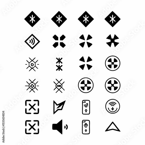 Create a set of modern, minimalist Bluetooth and connectivity icons suitable for app design.  Include icons representing Wi-Fi, USB, NFC, and cloud syncing.