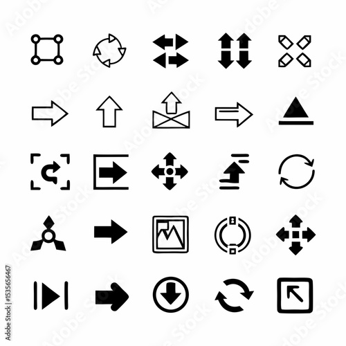 Design a set of vibrant icons representing content sharing and reposting functionalities for social media platforms.  Include share, repost, and retweet symbols.