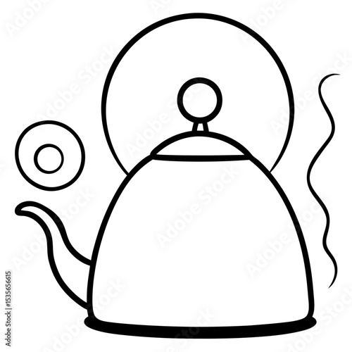 teapot on a white
