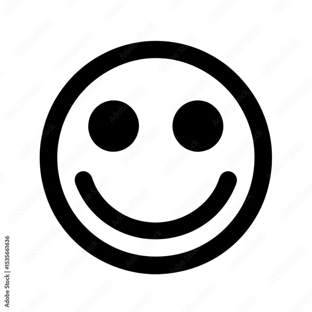 Fototapeta premium Delightful Smiley Face Icon perfect for branding cheerful websites apps and playful designs conveying happiness positive emotions and user interface elements