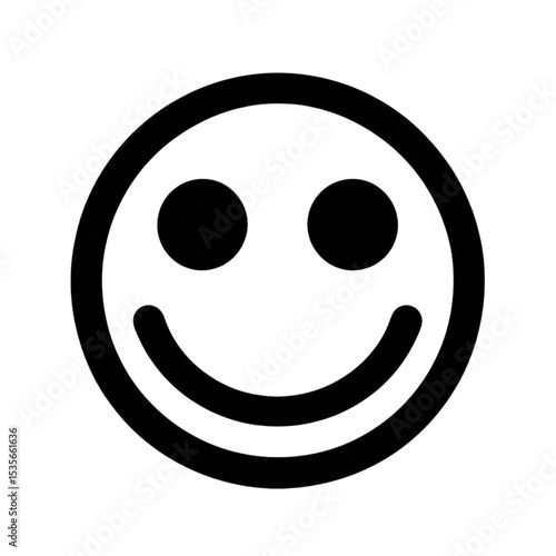 Delightful Smiley Face Icon perfect for branding cheerful websites apps and playful designs conveying happiness positive emotions and user interface elements