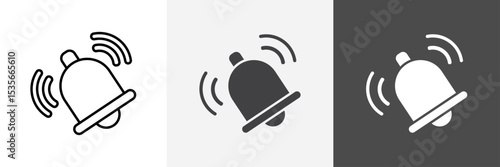 Buzzer icon set vector art