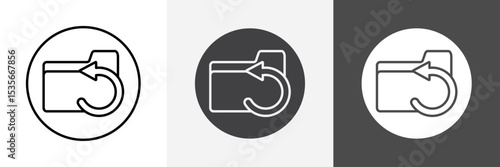 Data Recovery icon set vector art