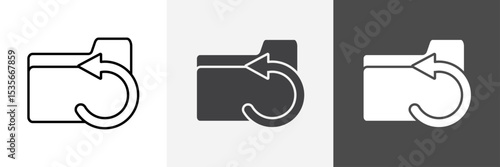 Data Recovery icon set vector art