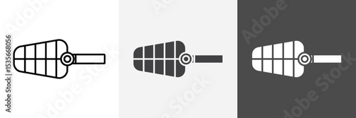 Dog muzzle icon set vector art