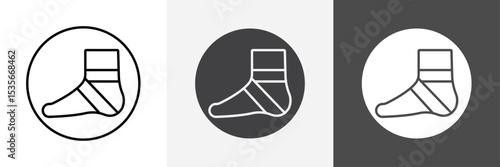Elastic bandage icon set vector art