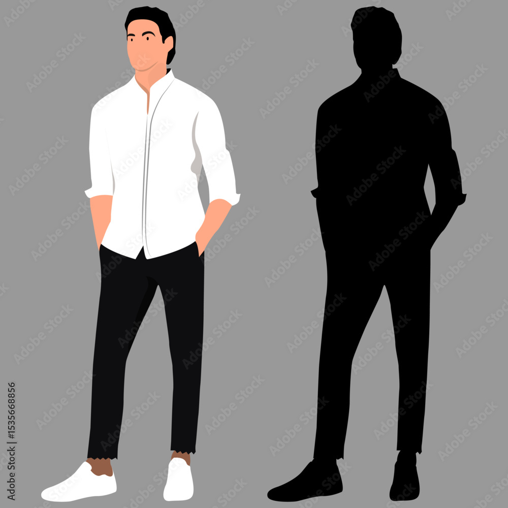 vector illustration of a man vector illustration of a man