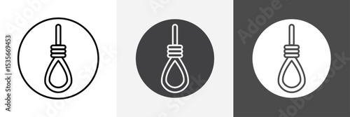 gallows icon set vector art