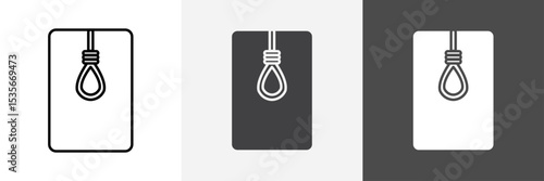 gallows icon set vector art