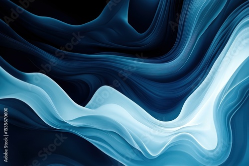 flawless visual of Abstract blue gradient curved wave background EPS10