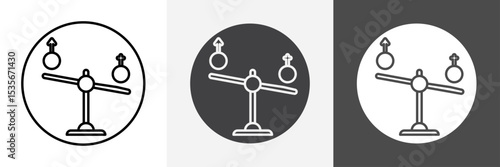 Hormone imbalance icon set vector art