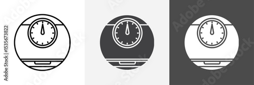 Network speed test icon set vector art