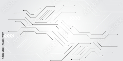 Circuit technology background with hi-tech digital data connection system and computer electronic design