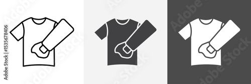 Softener clothes dirt icon set vector art