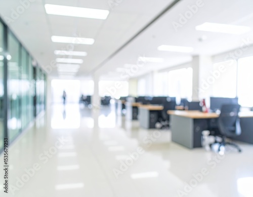 Wallpaper Mural Abstract blurred office interior room. blurry working space Torontodigital.ca