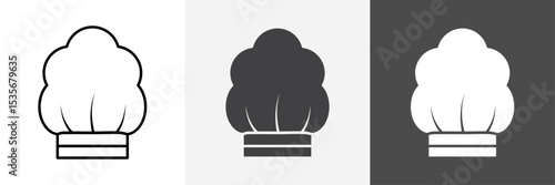 toque icon set vector art